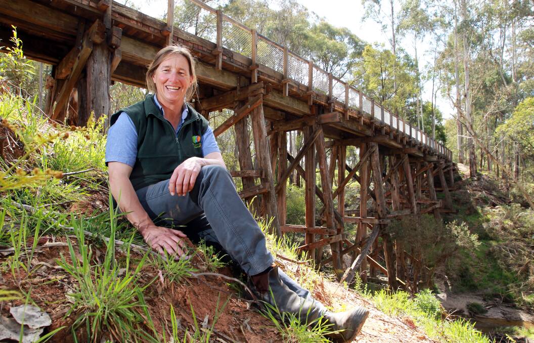 Under attack: Wodonga Council candidate and Parklands Albury community ranger Ant Packer has been grilled about her links with the use of Hunchback Hill. 