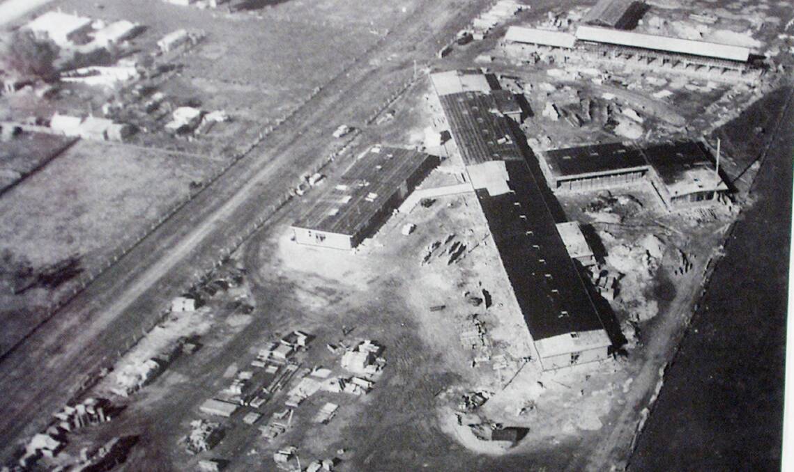 Flashback: The Wodonga hospital under construction in 1954. There are concerns from some of the city's councillors it may not continue to have acute services. 