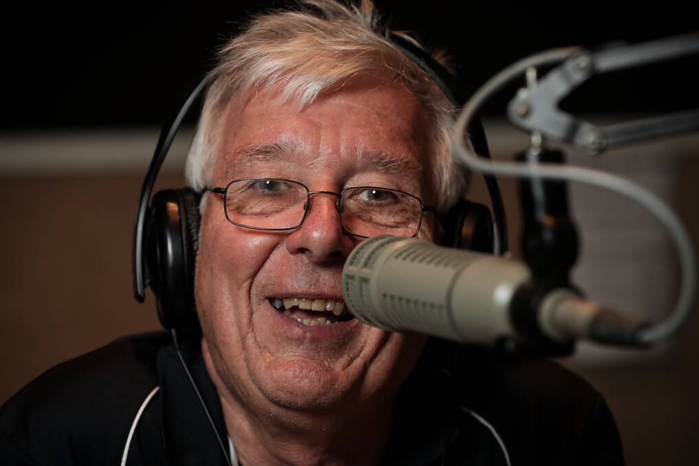 Mic off: Paul Konik will host his last radio show on 3NE on Friday afternoon, ending a career behind the microphone extending back to 1962 when he began at West Gippsland's 3UL. Picture: JAMES WILTSHIRE