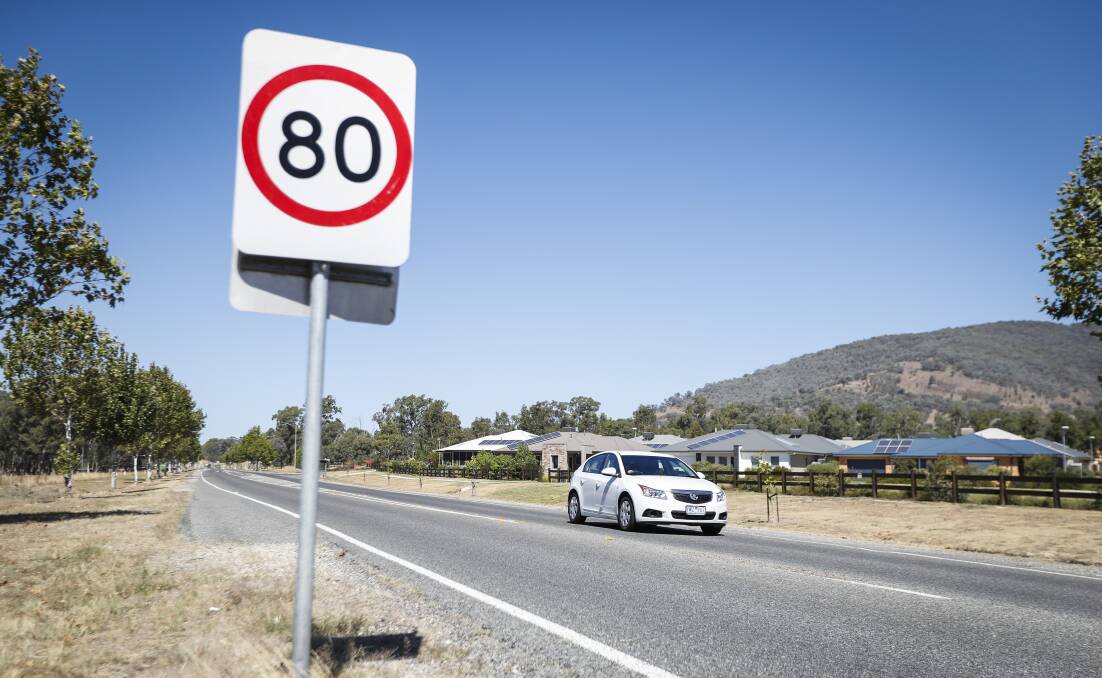 Call for a go slow: The 80km/h section of Baranduda Boulevard with Westmont Aged Care in the background. Wodonga Council is being urged to reduce the speed limit to 60km/h.