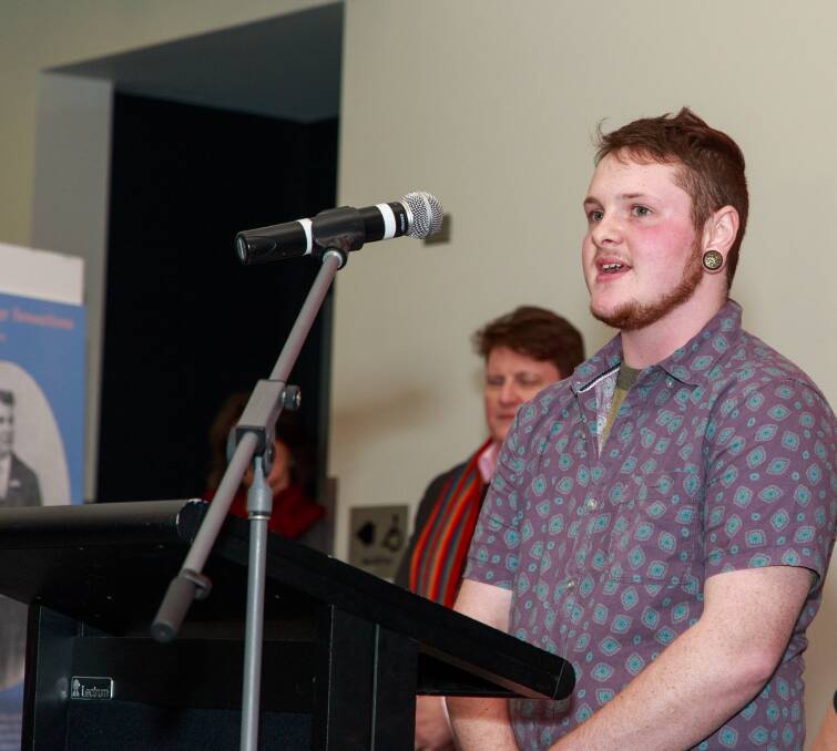 Winner: Riley Briese has been named Victoria's top volunteer for his work with transgender people.