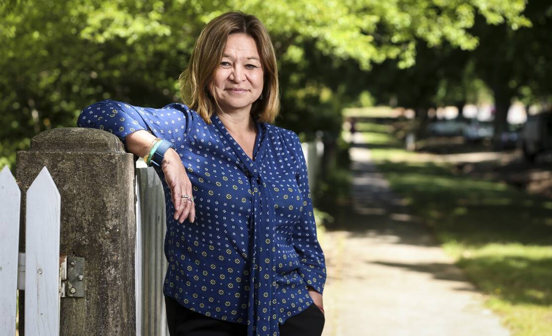 Head honcho: Michelle Guthrie was at Yackandandah on Friday to mark the second season of television show Back Roads which begins on Monday at 8pm.