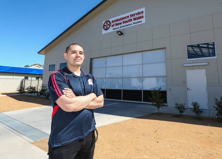 Concerned: Paramedic union delegate James Kydd believes patients lives will be put at risk by a new roster earmarked for Albury ambulance station.