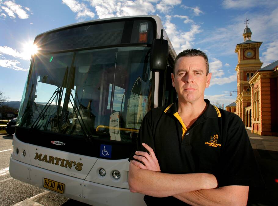 On board: Martin's chief David Martin has welcomed proposed changes to how bus services would operate in Albury-Wodonga