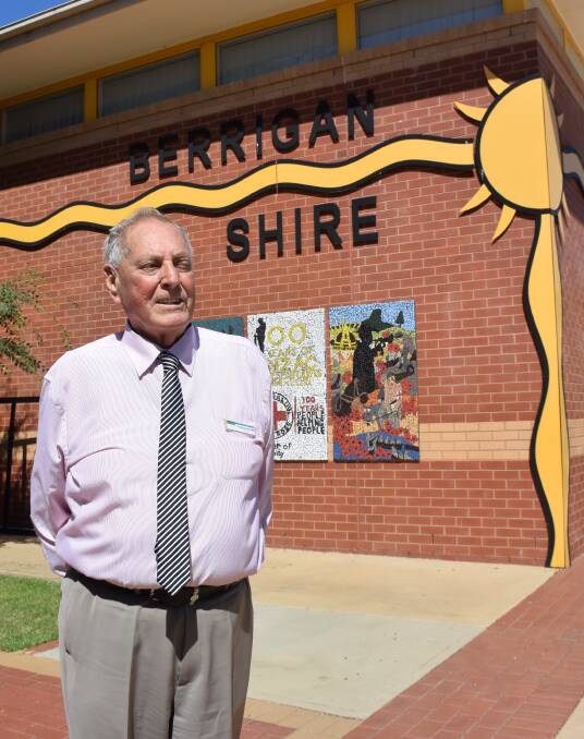 ON THE MEND: Berrigan mayor Bernard Curtin had to spend election day in hospital with a bleeding ulcer but says he has made a full recovery.