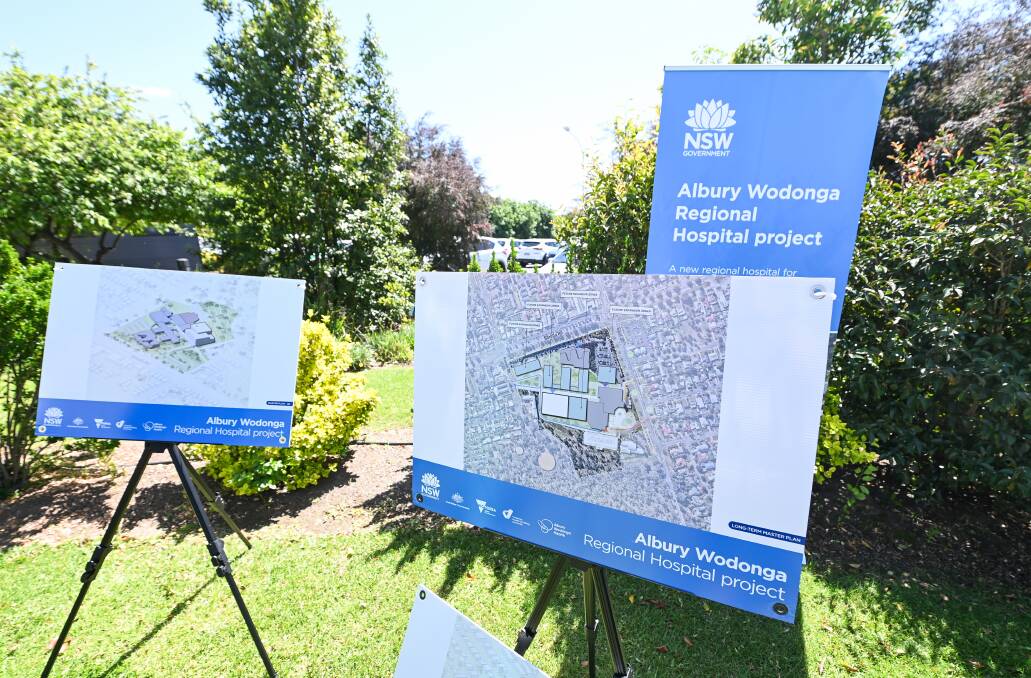 Images of the Albury hospital redevelopment which were presented to the public in October 2023. Picture by Mark Jesser