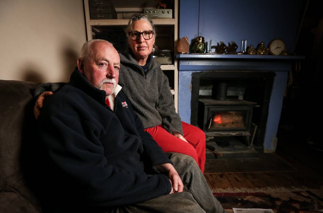 Devastated: Stephen and Leonie Howse have been left gutted by the theft of goods from their farmhouse. The break-in saw war medals, earrings, bracelets, necklaces and musical instruments stolen. Picture: JAMES WILTSHIRE