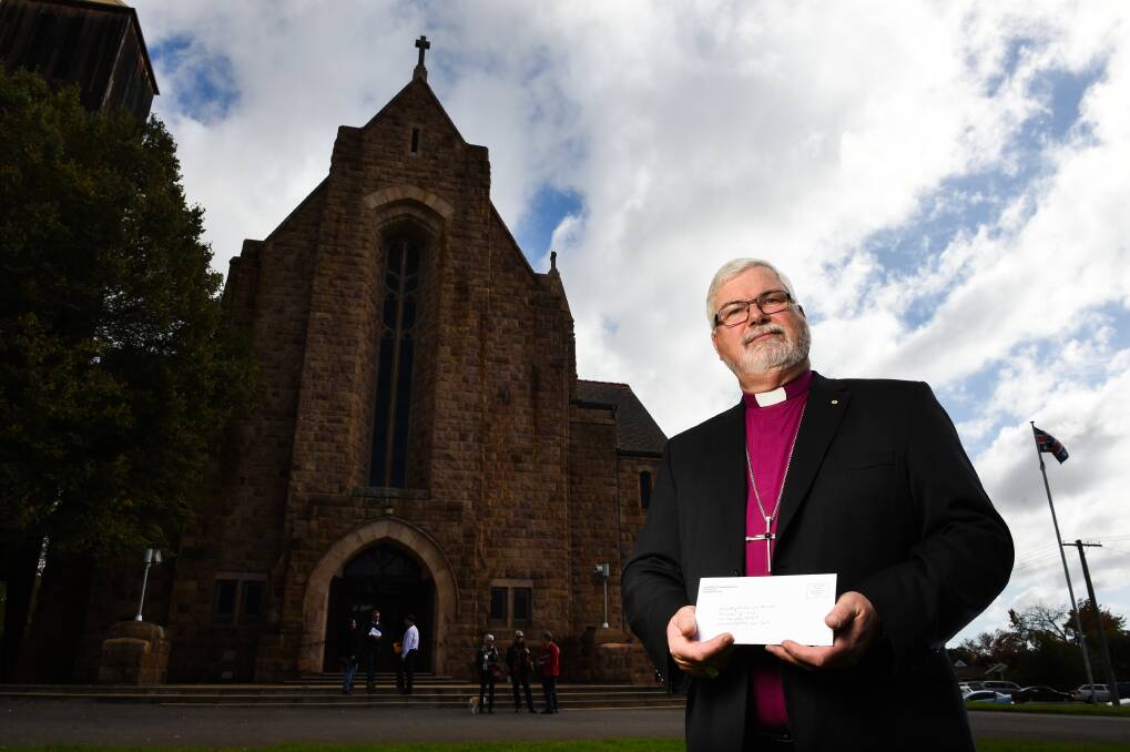 Worried: Bishop of Wangaratta John Parkes is concerned debate around gay marriage linked with a postal vote will be damaging.