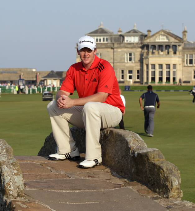 AMBASSADOR: Marcus Fraser keeps giving back to the Corowa Golf Club.