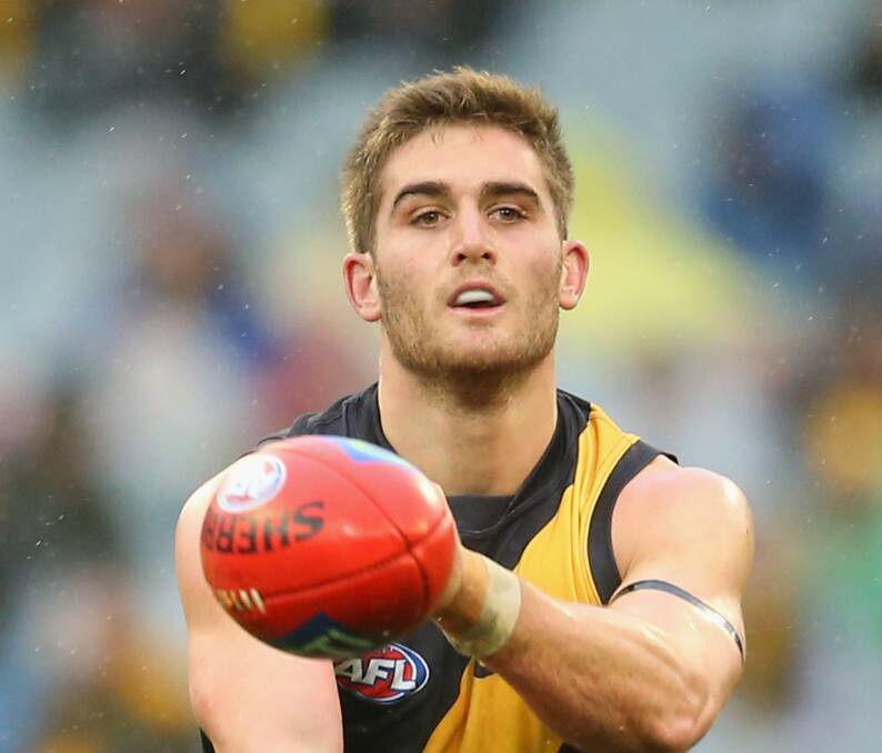 BALL MAGNET: Discarded by GWS, midfielder Anthony Miles has been a shining light at Richmond and Kevin Sheedy is glowing in his praise of the Howlong product.