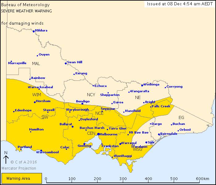 The warning zone. (Source: BoM)