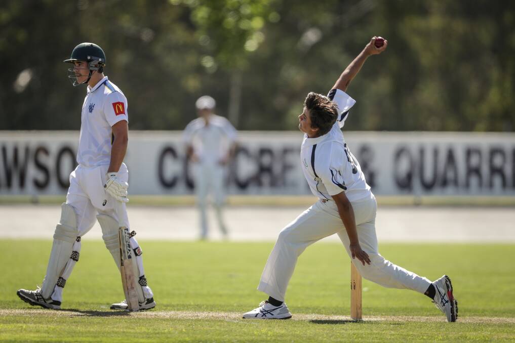 WELL BOWLED: CAW's Isaak Mackley claimed 1-34 in his team's 58-run loss to an imposing Wangaratta in the annual junior tournament.
