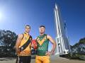 Albury's Jake Page (left) and North Albury's Julian Hayes will meet in the annual Anzac Day clash. Picture by Mark Jesser