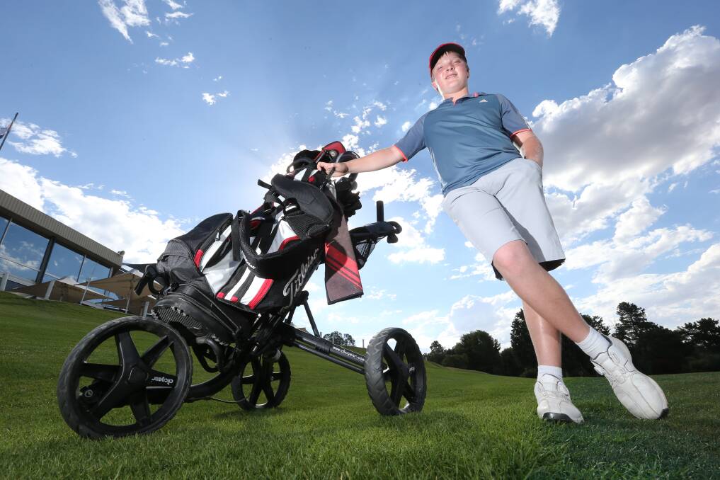 Sam Bakes is playing off an eight handicap - at just 12.
