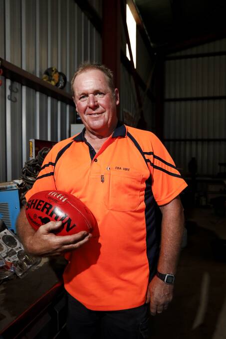 WELCOME TO THE BORDER: Former VFL hard man Cameron Clayton moved to Albury just over 12 months ago. His wife is originally from Albury. Picture: JAMES WILTSHIRE