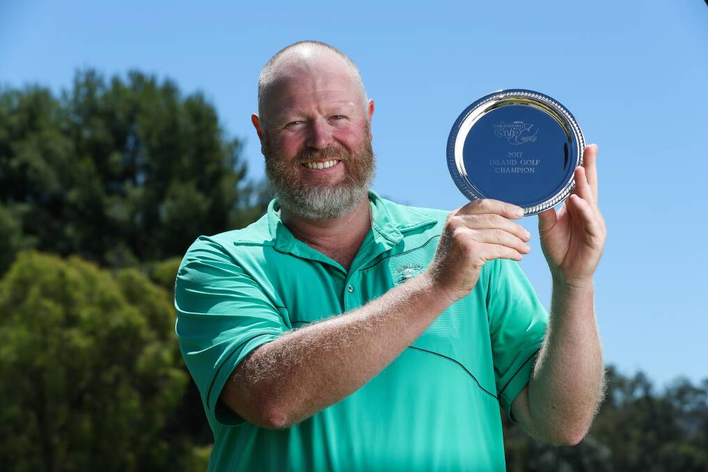 WINNING FORM: Howlong's Travis Merritt won the Inland Tournament, more than 20 years after he claimed it as a junior. Picture: MARK JESSER
