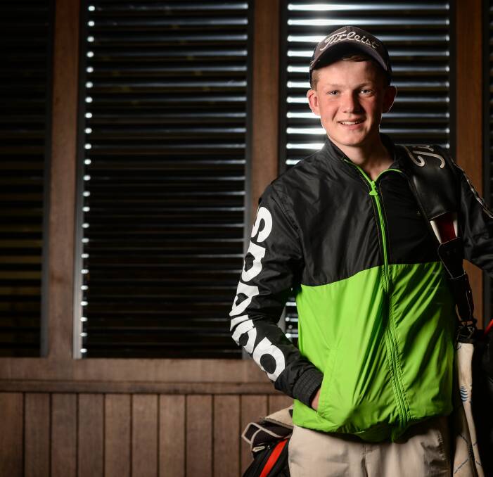 WONDERFUL WALKER: James Walker, 13, will play in the NSW Open pro-am at the Stonecutters Ridge course in Sydney. He plays off a handicap of four. He will then caddy in the Open itself, which features Robert Allenby.