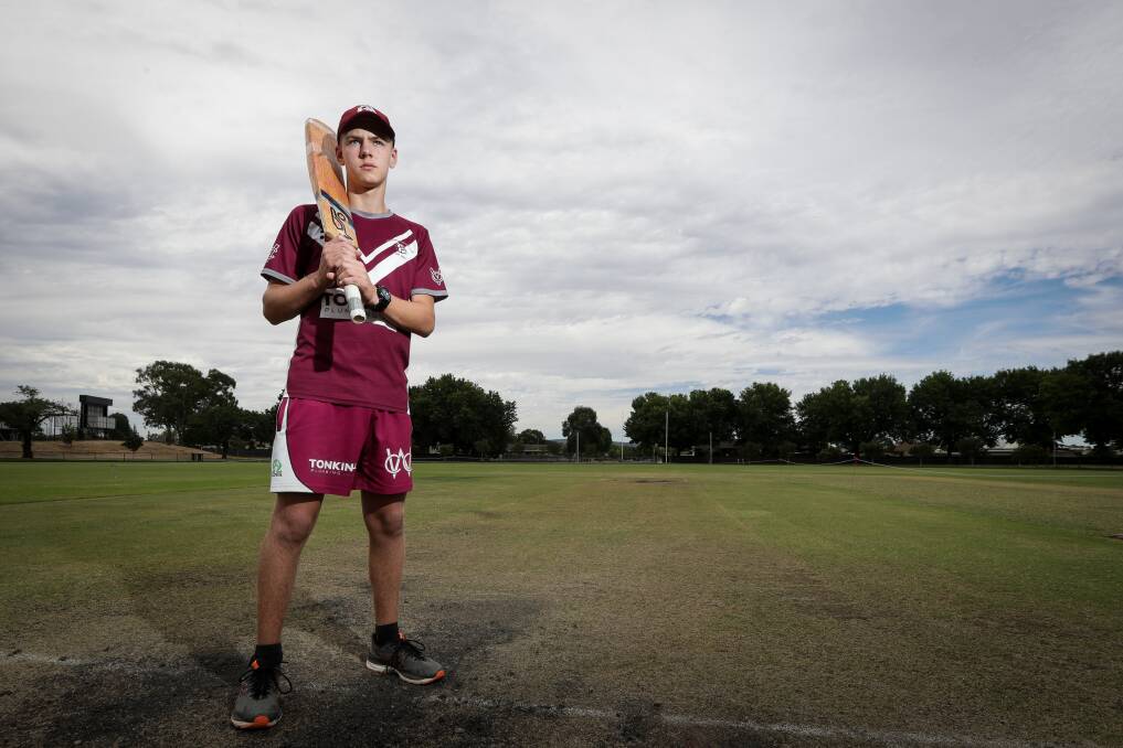 RIVALRY NEWCOMER: Wodonga teenager Michael Grohmann tasted his first provincial rivalry against North Albury in November with the pair now meeting to book a berth in the T20 grand final. Picture: JAMES WILTSHIRE