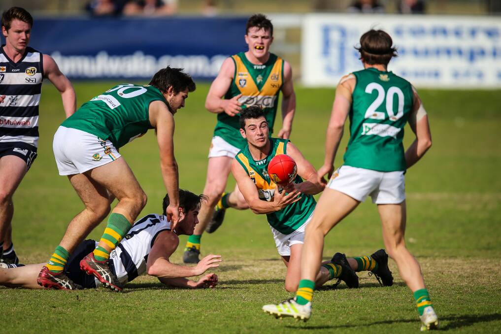 North Albury's Lachie Taylor-Nugent starred in defence against the Roos.