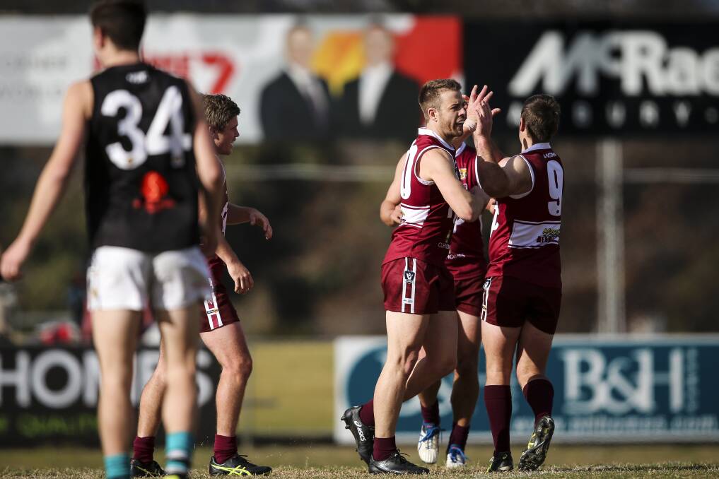 BULLDOGS BITE: Wodonga hammered Lavington by 116 points on Saturday and the news only gets better with Collingwood VFL defender Ryan Pendlebury declaring he'd love to play finals, if the Bulldogs make it. Picture: JAMES WILTSHIRE