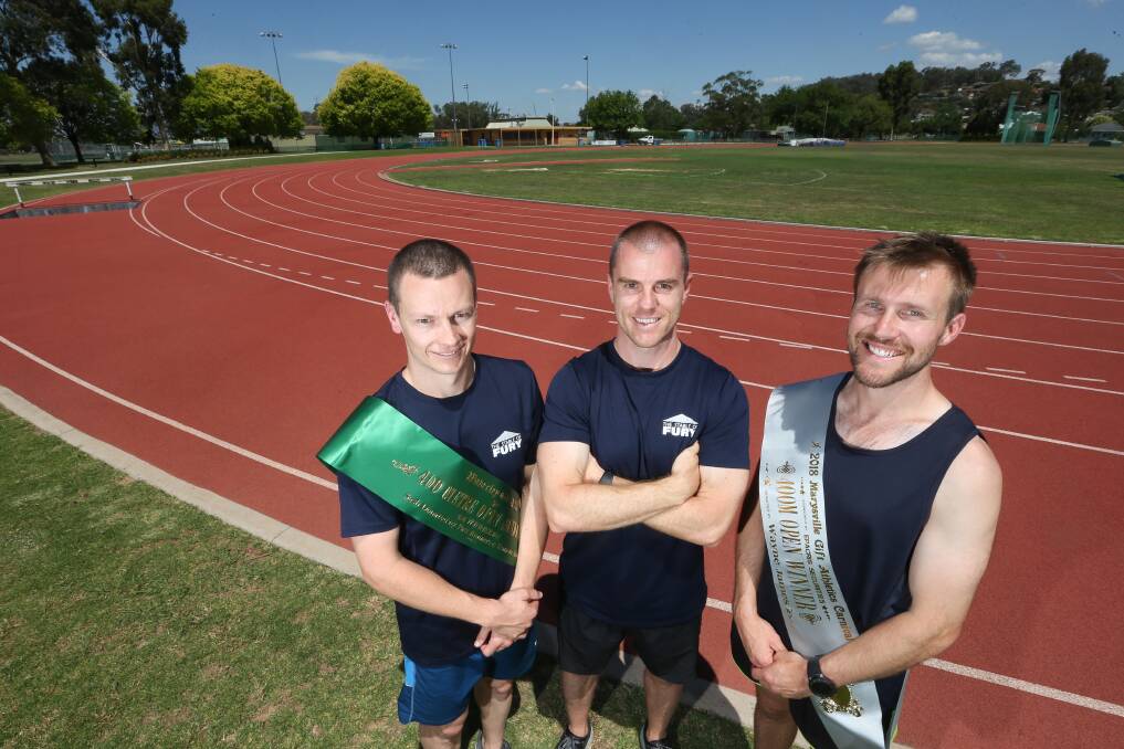 David Flood (left) claimed the 400m event at Maryborough on New Year's Day.