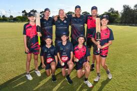 Jack Hogan (left) was part of the Cricket Albury-Wodonga-Murray team which won the NSW Youth Championships.