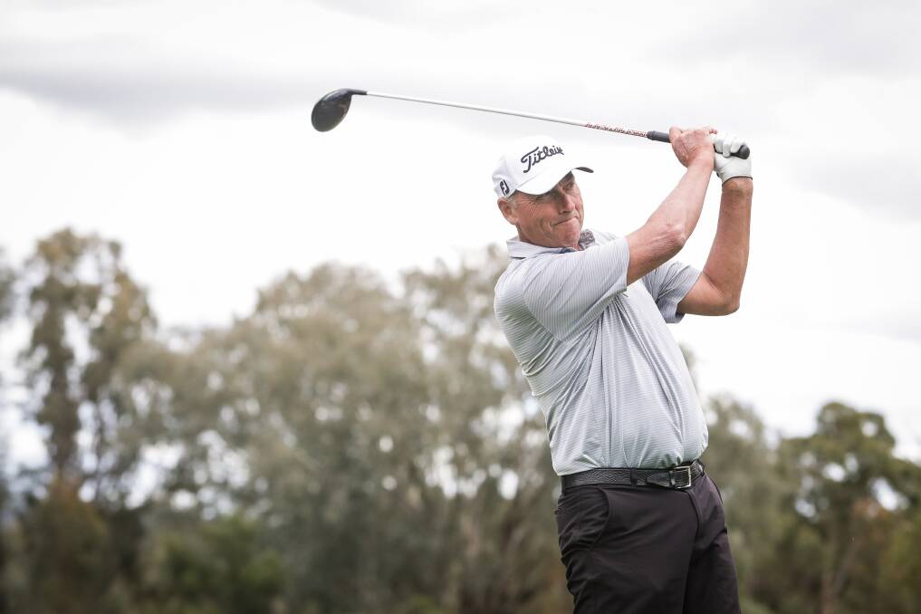 THURGOONA TITLE: Mike Harwood is among the 87 professionals chasing the NSW Senior Open title. Picture: JAMES WILTSHIRE