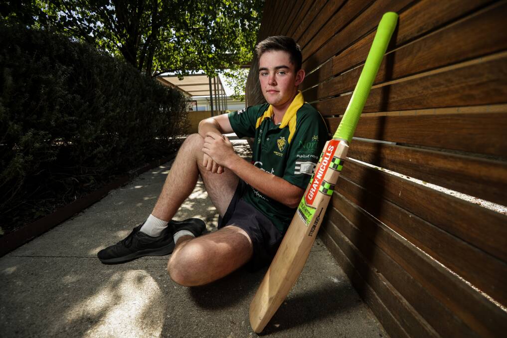 North Albury batsman Ben Paddle will face the biggest game of his short career in the grand final against Lavington. Picture: JAMES WILTSHIRE