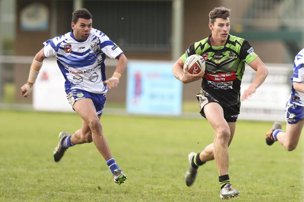 CODE-HOPPER: Chris Seaton has gone from Rugby League to Australian Rules with the Tallangatta Grasshoppers.