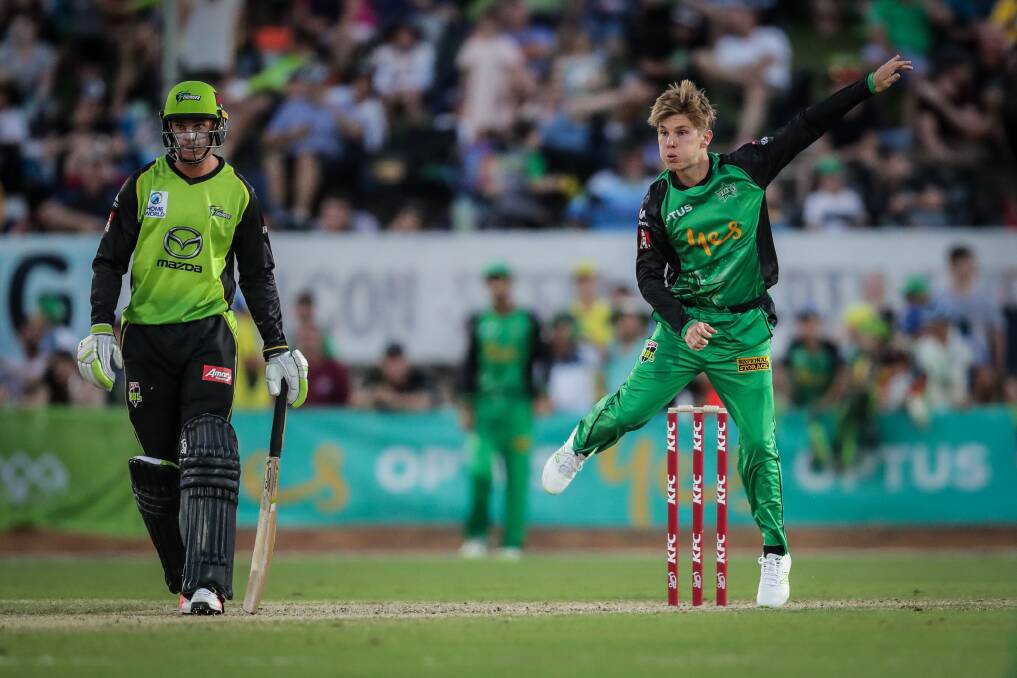YOU LITTLE RIPPER: Stars' Adam Zampa says Seb Gotch's catch was one of the best he's seen. Picture: JAMES WILTSHIRE