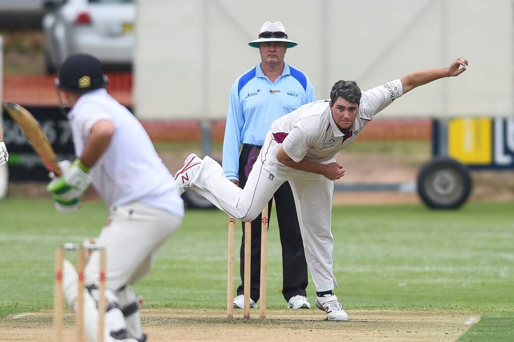 WELL BOWLED: Wodonga opener Byron Hales spearheaded his team's grand final win over Lavington by snaring 5-29.
