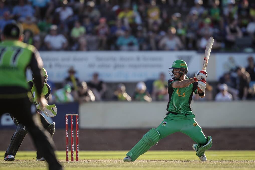 CLASS ACT: Melbourne Stars' Glenn Maxwell looked in fine touch before he ran himself out. 