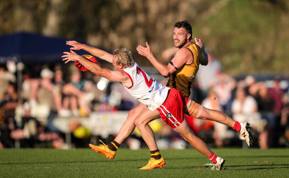 Bodie Hibberson produced an unbelievable smother during the dying stages of last year's grand final that helped the Swans to victory. PIcture by James Wiltshire