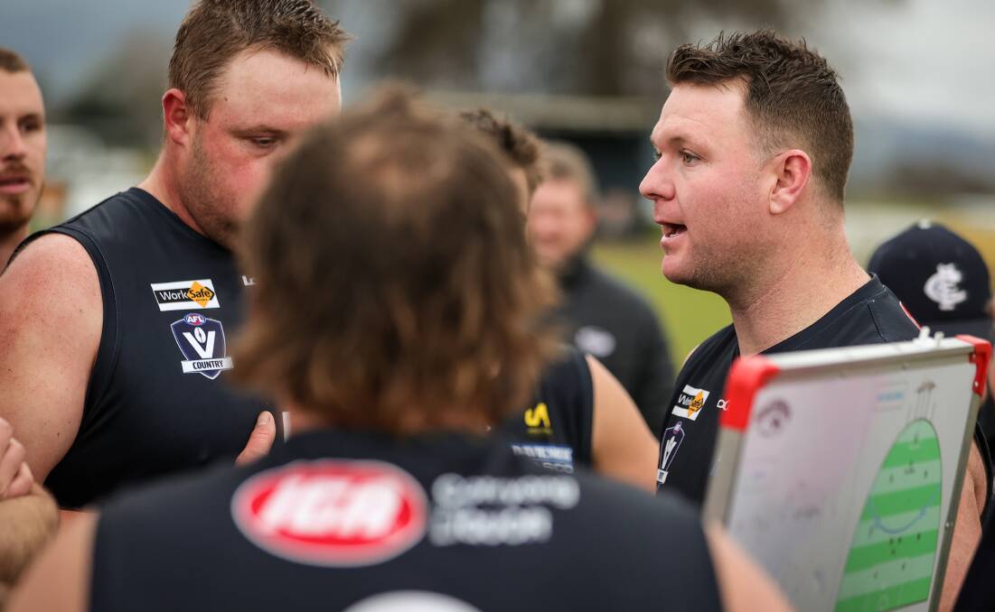 Drew Cameron departs Cudgewa with the perfect coaching record after the Blues went through the season undefeated.