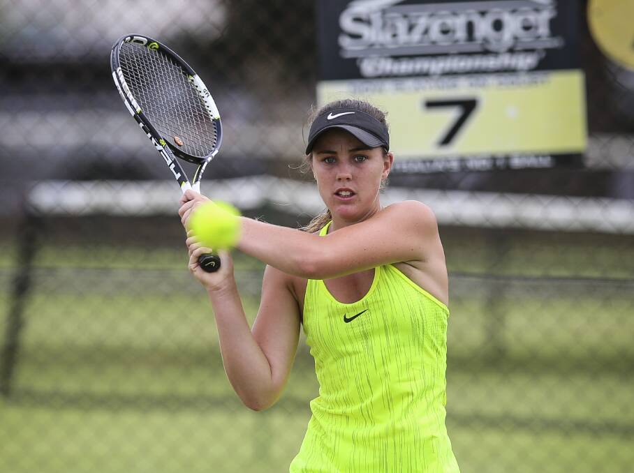 CLOSE CALL: Gunnedah product Gabby O'Gorman led by a set and a break before narrowly losing the women's singles final at the Margaret Court Cup.