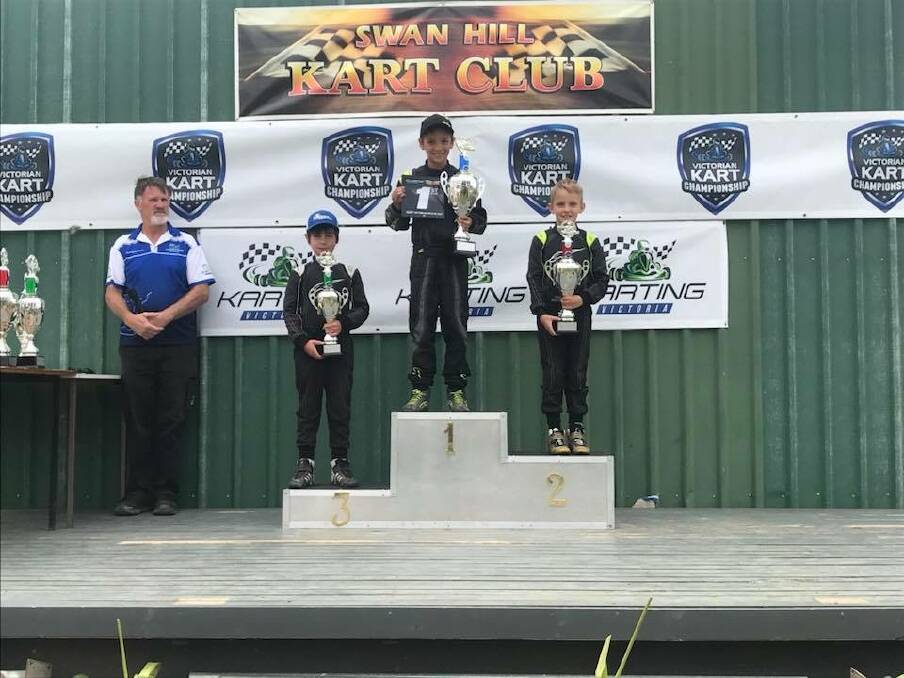TOP STEP: Anthony Alessi has a bright future ahead of him in the world of motorsport after taking out his first state crown at just nine years of age.
