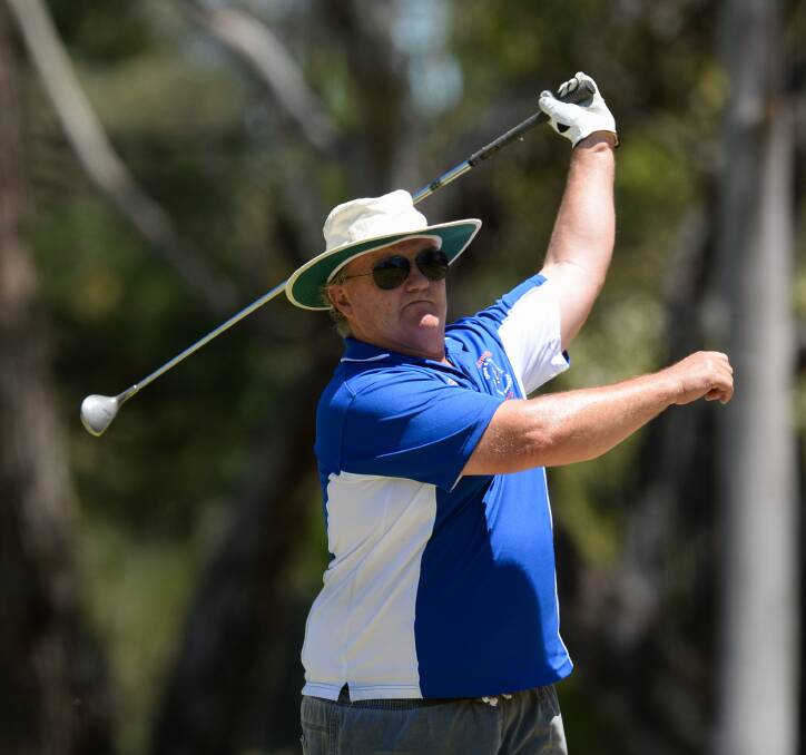 ON TARGET: Holbrook's Mark Winnett was a part of the winning handicap side during Sunday's Murray District Golf Association pennant finals.