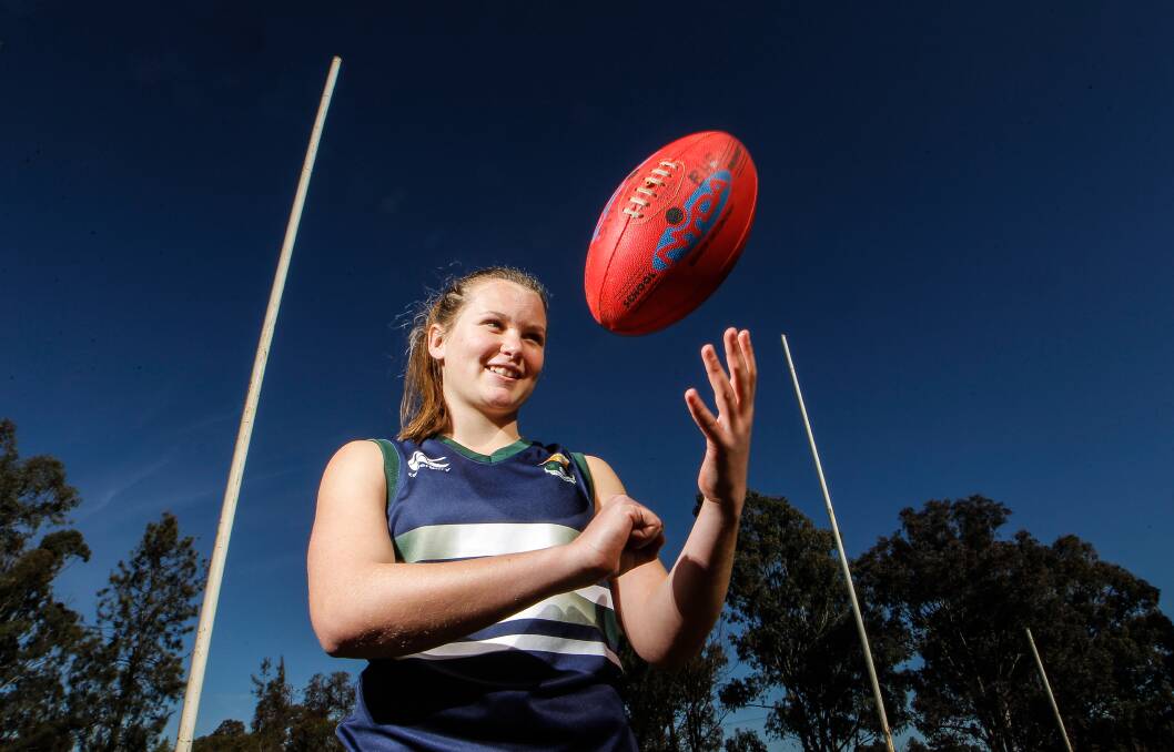 DREAM MAKER: Holbrook export Alyce Parker has her sights set on a career in the AFL women's league in the coming years after shining on the national stage in recent seasons.