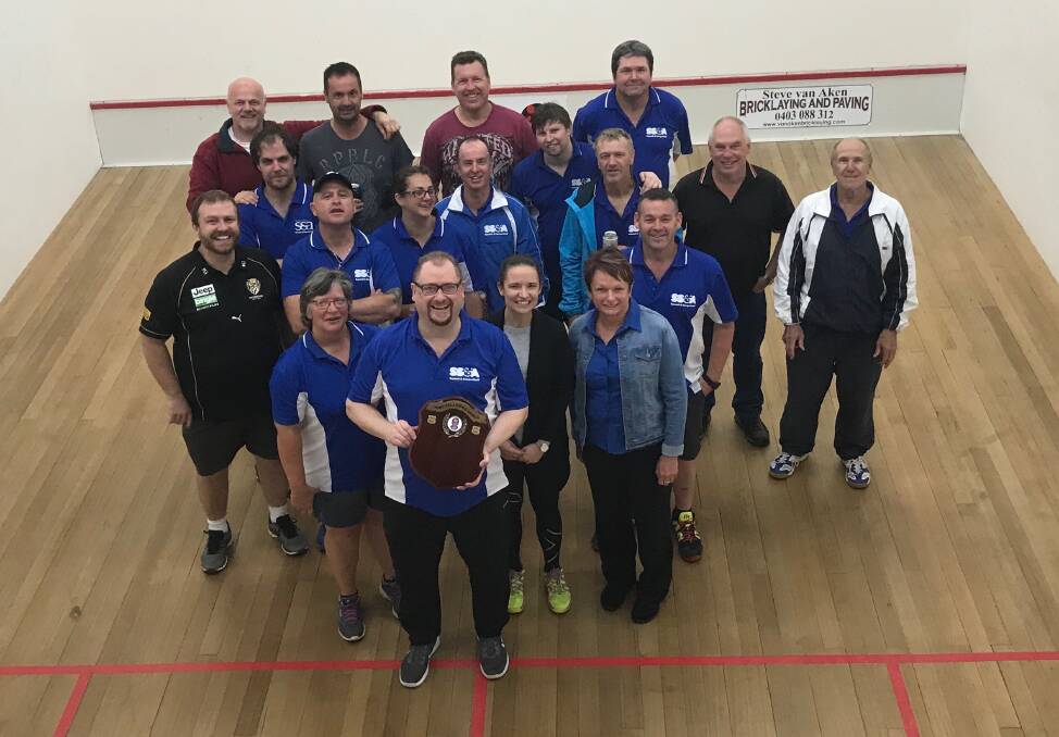 CHAMPION TEAM: SS&A Squash and Racquetball Club were the clear winners of this year's Tony Fellowes Shield staged at Wodonga.