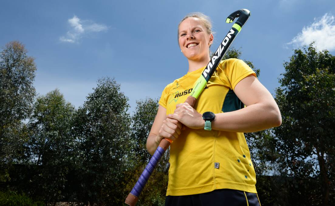 GREEN AND GOLD: Albury's Jocelyn Bartram will play in her first major tournament for the Hockeyroos at the World League semi-finals. Picture: MARK JESSER