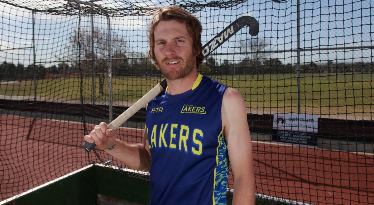 GAME FACE: Hockey Albury-Wodonga star Jeremy Payne will debut for the Canberra Lakers in the Australian Hockey League. Picture: SIMON BAYLISS