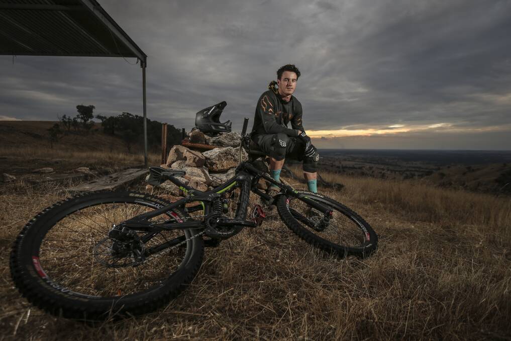 BIG OPPORTUNITY: Yackandandah's Oliver Zwar has flown to New Zealand to compete in the Crankworx Rotorua Downhill this weekend. Picture: JAMES WILTSHIRE