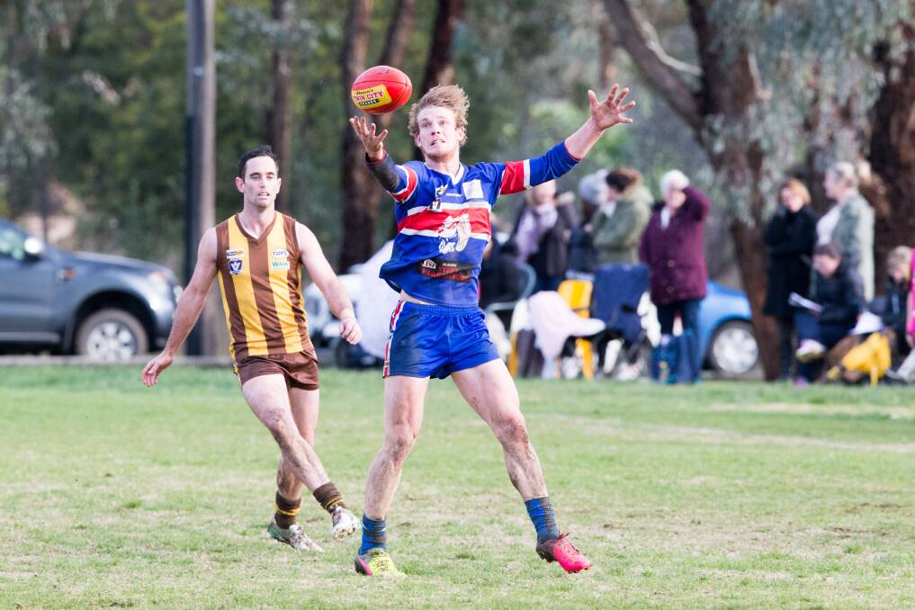 Luke Gerecke has had a disrupted season with the Bulldogs, but will look to find his best form in the second semi-final against Kiewa-Sandy Creek on Saturday. Picture: SIMON BAYLISS