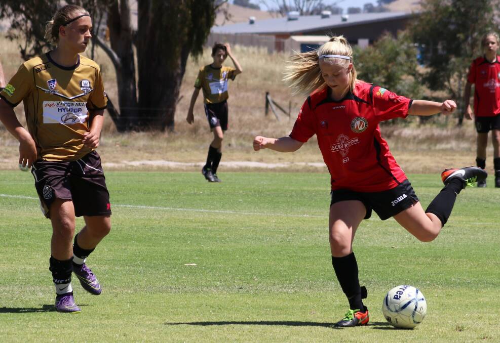 Sarsha Smith is one of seven girls playing in boys' teams at Murray United this season.