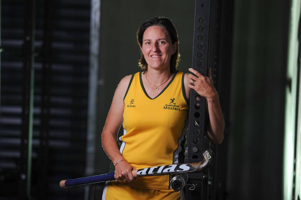 AN AUSSIE ABROAD: Nan Latta will pull on the green and gold as captain of the Australian over 40s hockey team for the Trans-Tasman series in New Zealand next week. Picture: MARK JESSER