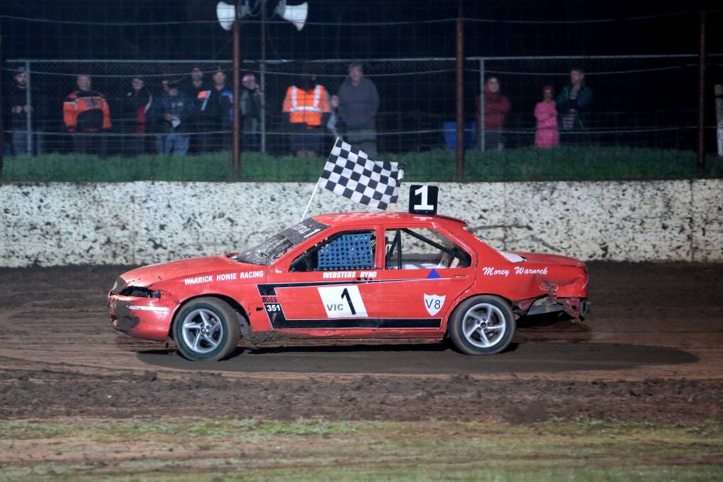 SPECIAL WIN: Warrick Howie celebrates a brilliant drive in the Lachlan Howie Memorial race. Picture: INACTION PHOTOS 