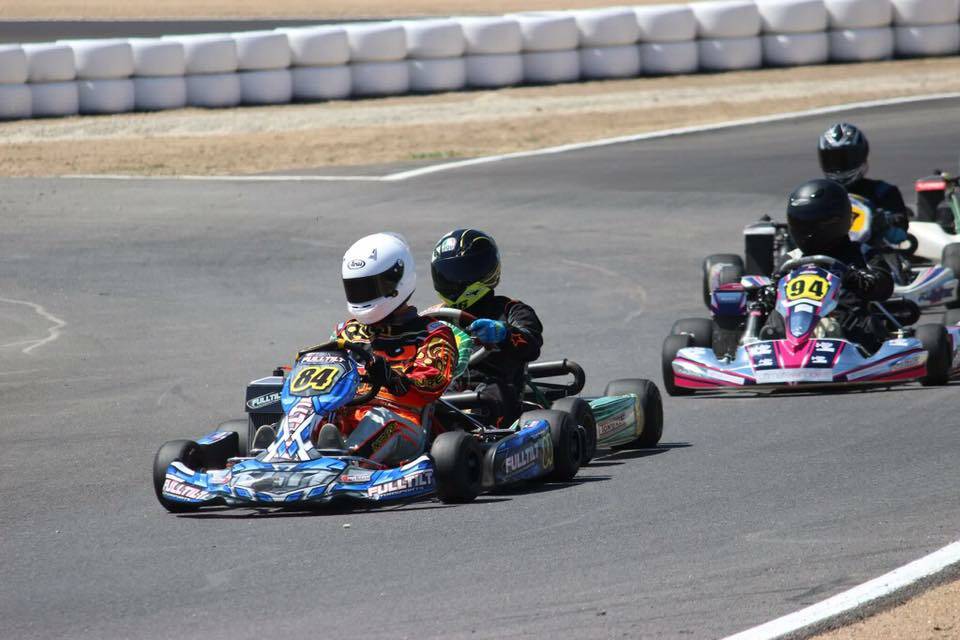 OFF AND RACING: A huge turnout of 63 drivers took to the Albury Wodonga Kart Club track last month for the first time since last year's devastating floods.