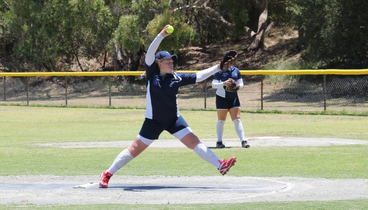 RISING STAR: Joanna Garoni has been in excellent form and will play a big role for Softball Albury-Wodonga's women's team at this weekend's state championships.