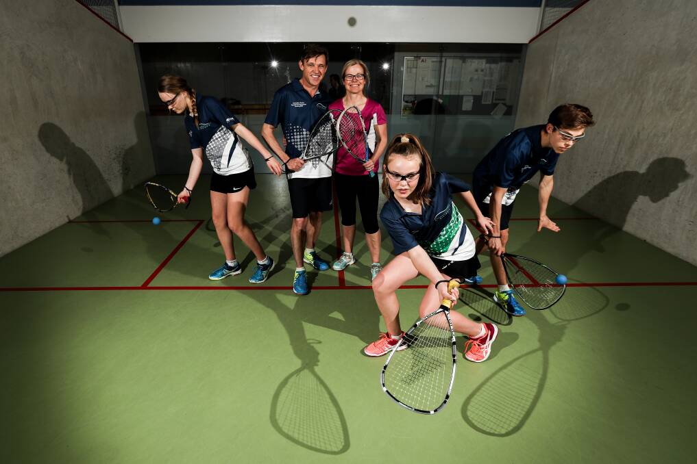 FAMILY FUN: Peter and Marion Baines with their children, Nicola, Gabby and Alex, are set for the Australian Open in Albury. Picture: JAMES WILTSHIRE