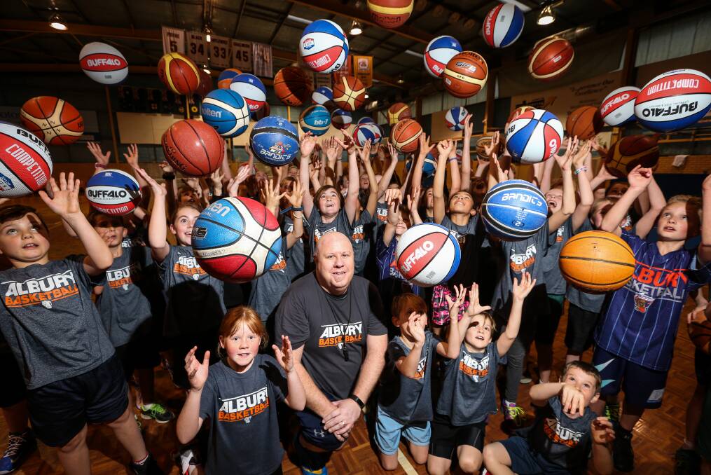 HOT TICKET: Organiser Chris Maginnity says the Albury Basketball Association has had to cap numbers for their development program because the demand is so high. Picture: JAMES WILTSHIRE